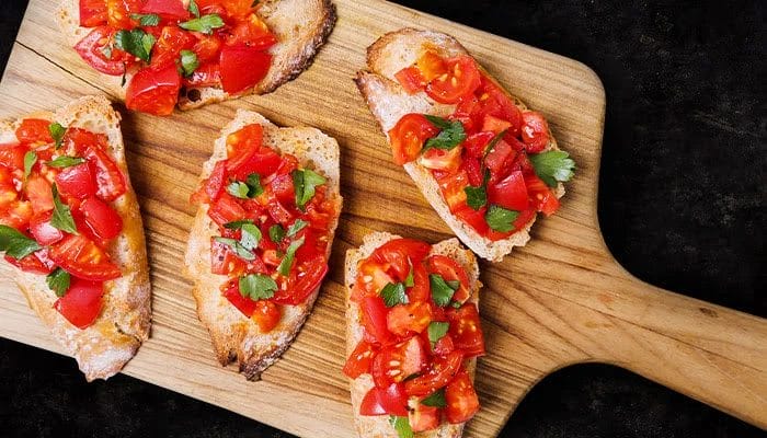 Receita bruchetta de tomate