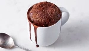 Bolo de caneca de chocolate