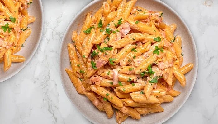 macarrão de forno com presunto