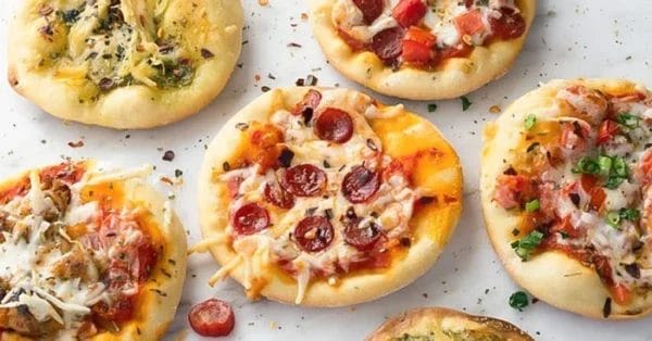 mini pizza caseira