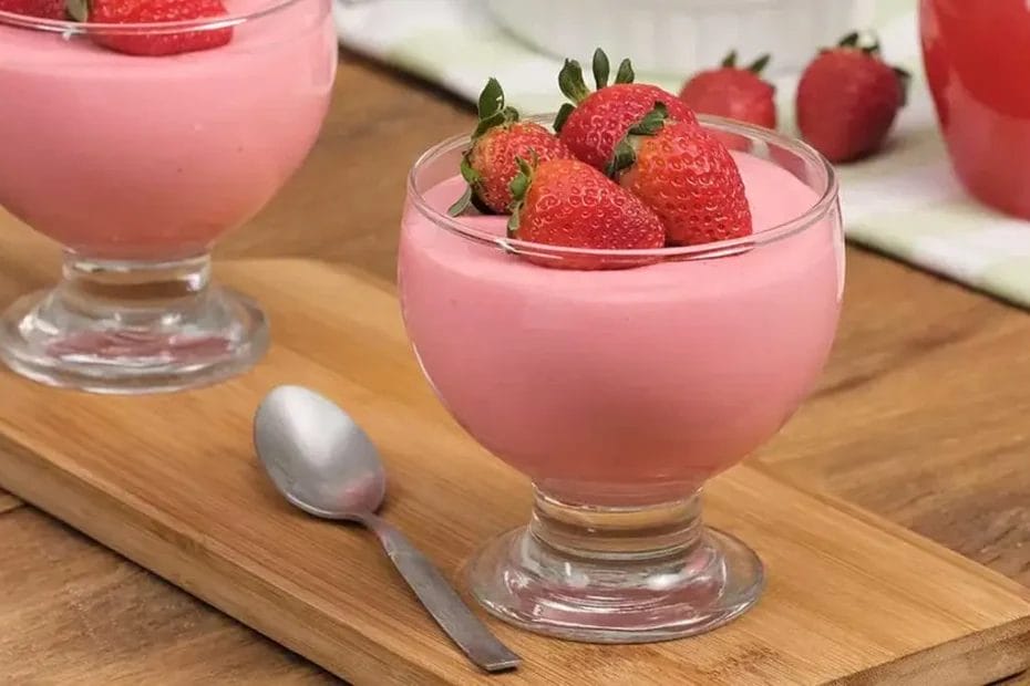 Mousse de morango