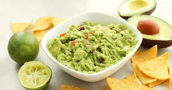 receita rápida de guacamole