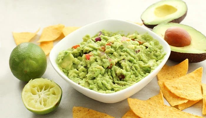 receita rápida de guacamole