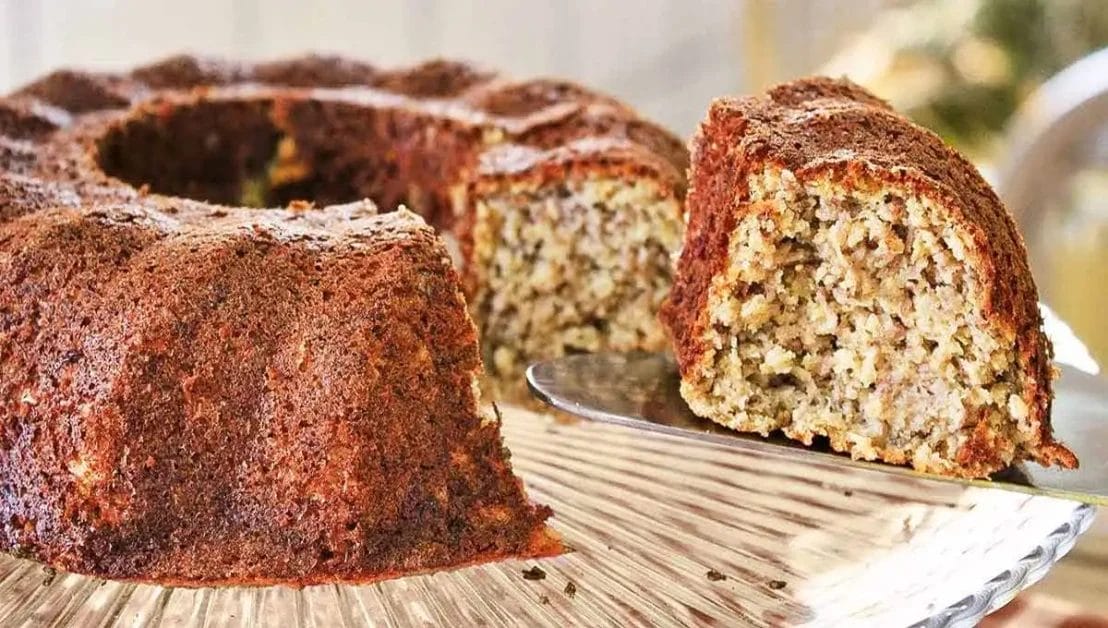 bolo de banana com farinha de aveia de liquidificador