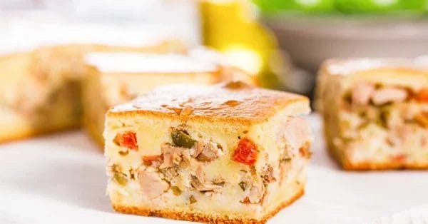 Torta salgada de atum de liquidificador