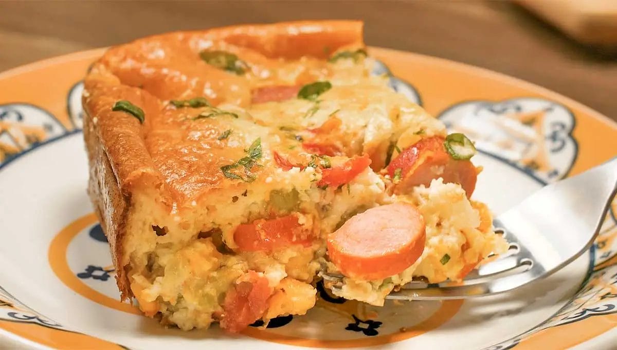 Torta de salsicha de liquidificador, sua família vai amar essa receita!