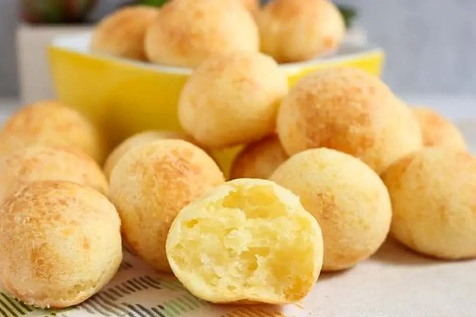 Pão de queijo com queijo minas