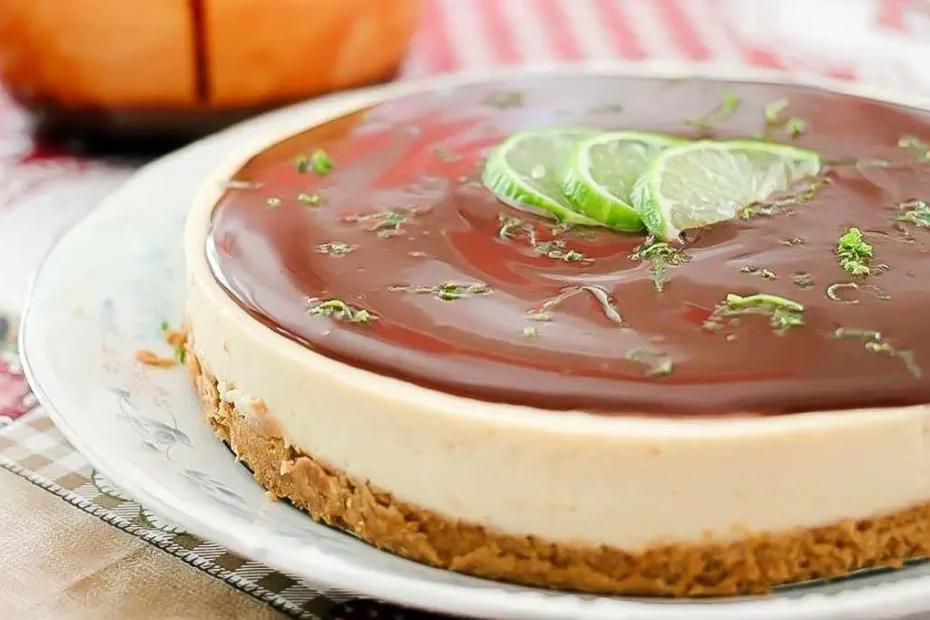 Torta de limão com chocolate