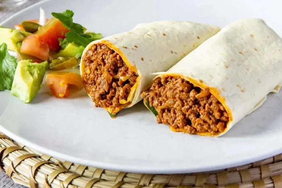 Burrito de carne moída