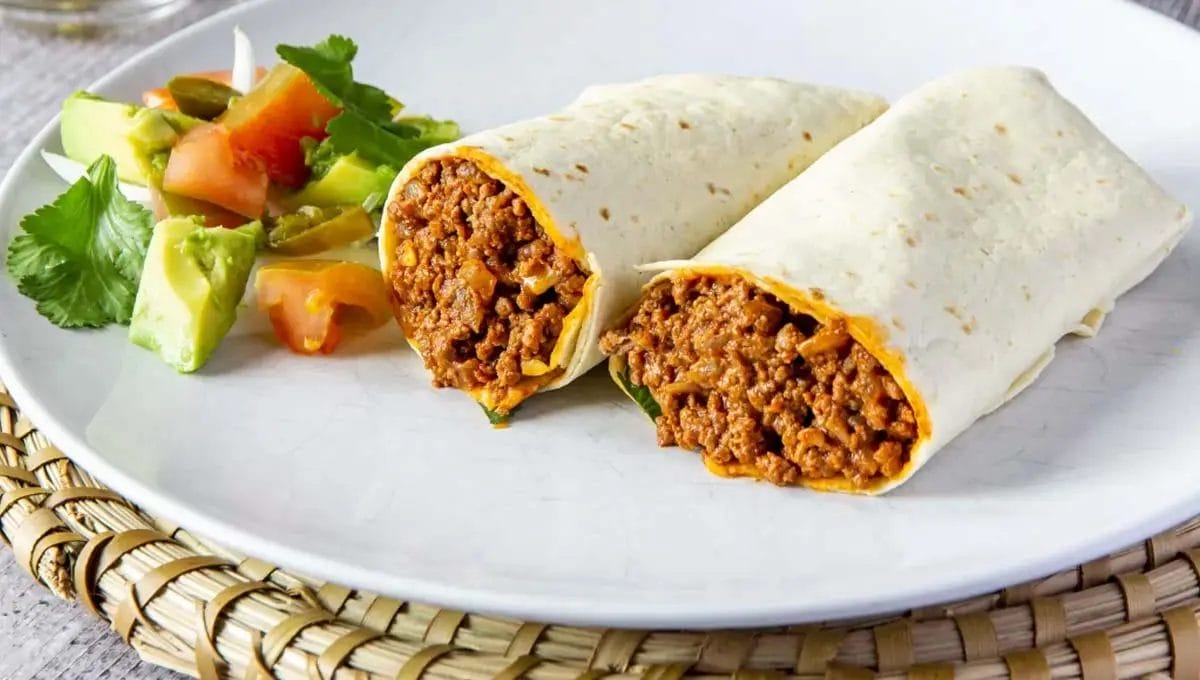 Burrito de carne moída