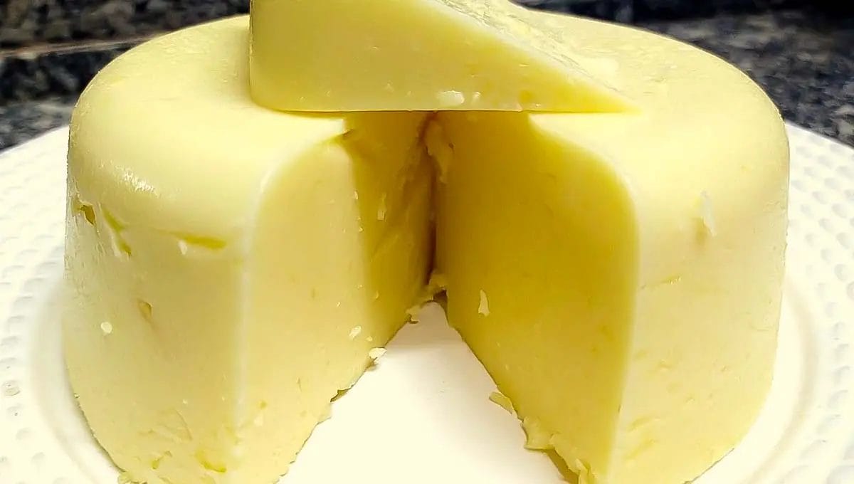 Queijo manteiga caseiro feito na panela, super fácil e rende muito!
