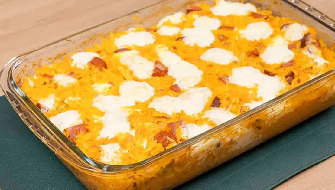 Arroz de forno de preguiçoso