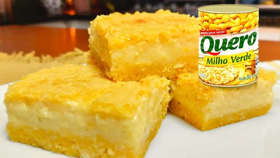 Bolo de milho cremoso de latinha