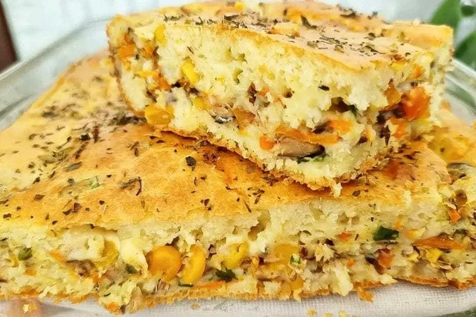 Torta de sardinha de liquidificador