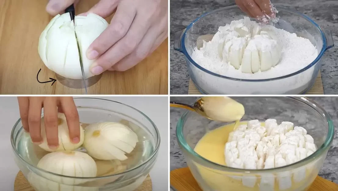 Como fazer cebola real com molho de queijo