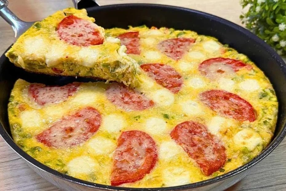 Frittata de abobrinha de frigideira