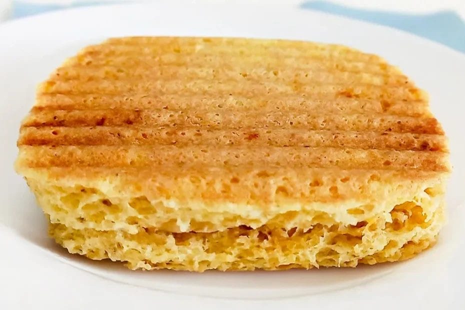 Pãozinho de aveia saudável de micro-ondas