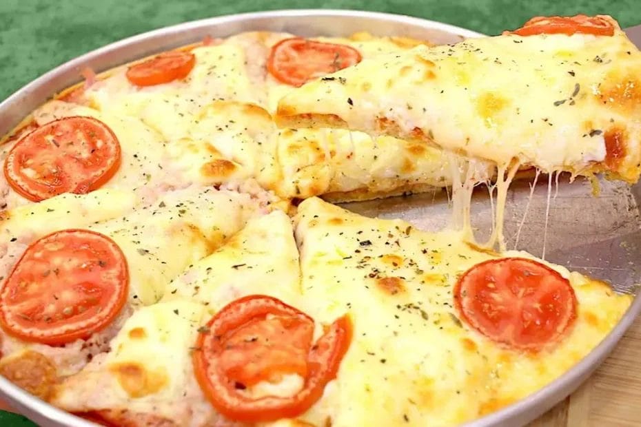 Pizza com massa de tapioca