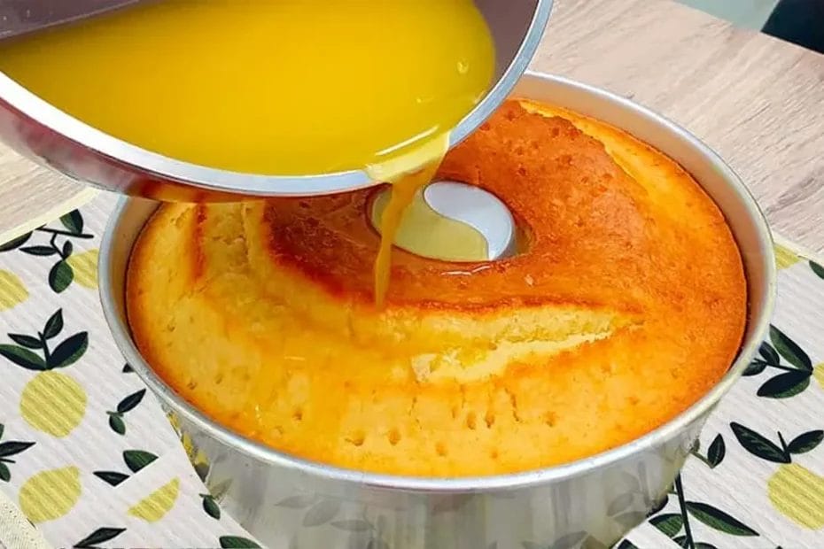 Bolo de laranja com farinha de arroz