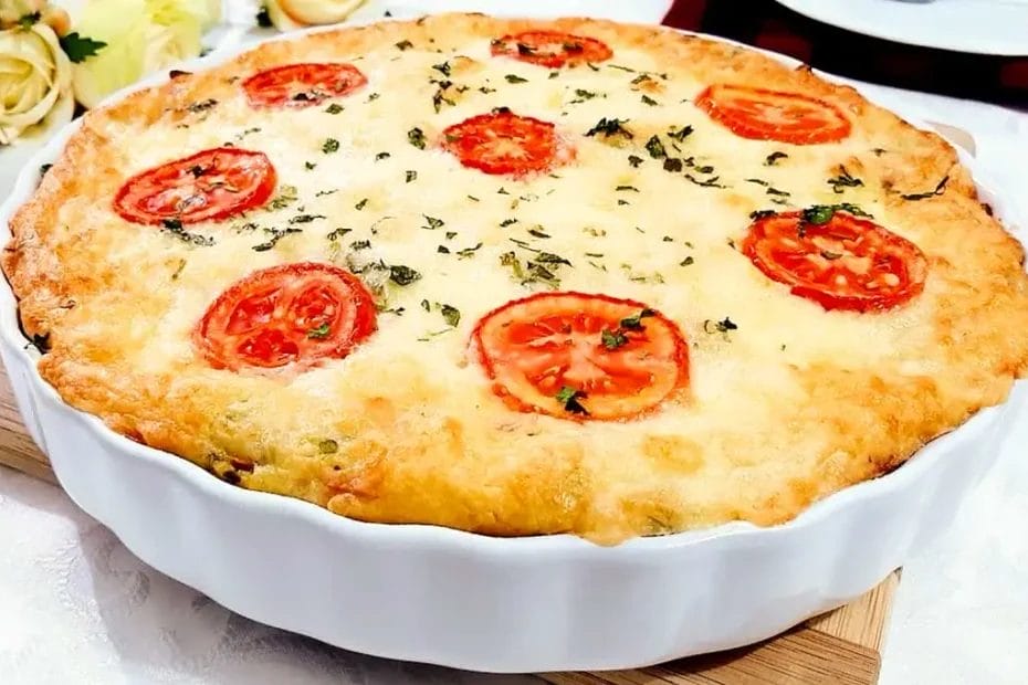 Torta de liquidificador com massa de milho verde