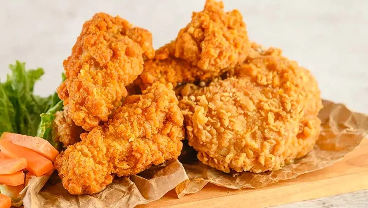 Frango frito do KFC, o segredo da casquinha extra crocante e sequinha!