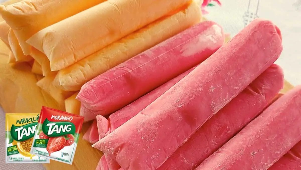 Aprenda a fazer geladinho cremoso de Tang sem liga neutra super fácil e refrescante