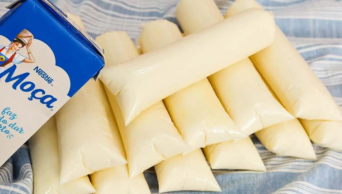 Geladinho de leite moça cremoso é a solução perfeita para espantar o calor!