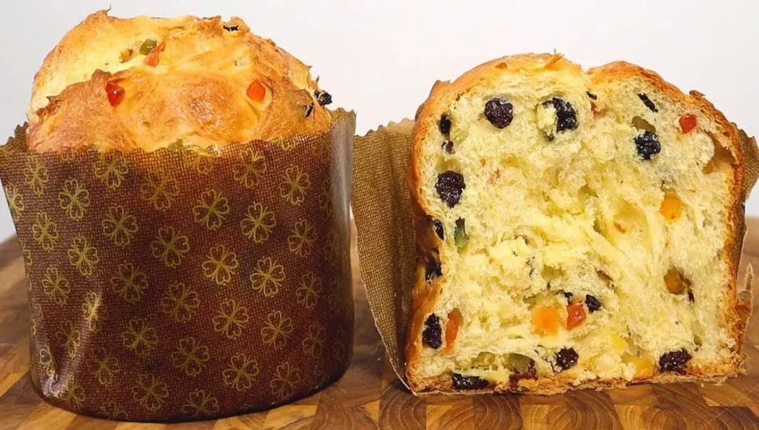 Panetone de liquidificador sem sem sova