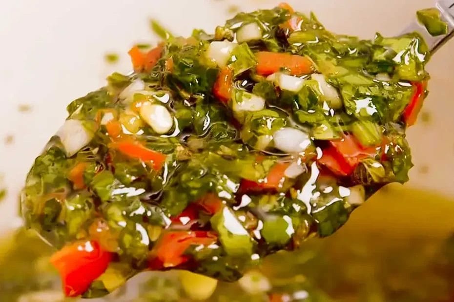 Molho chimichurri caseiro