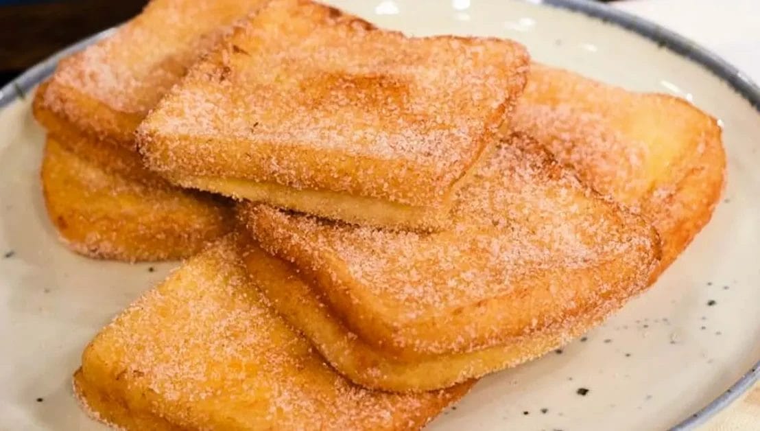 Rabanada com pão de forma sem fritura