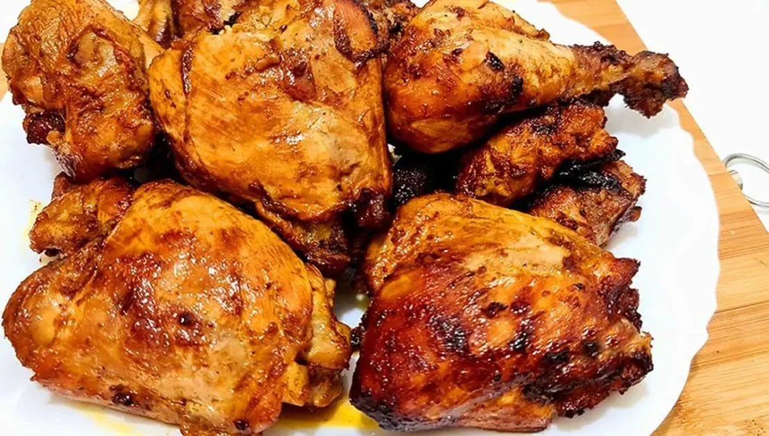 Frango frito na cebola