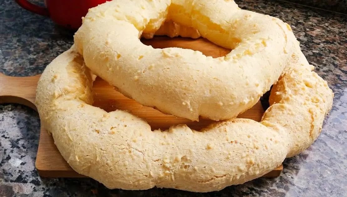 Rosca de polvilho de padaria