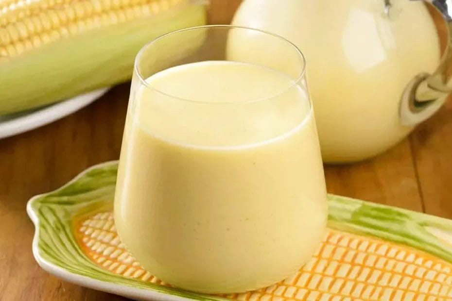 Suco de milho cremoso com 3 ingredientes