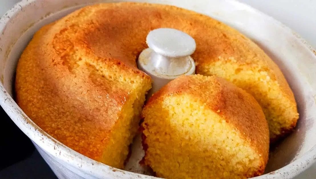 Bolo de milho com flocão sem farinha de trigo