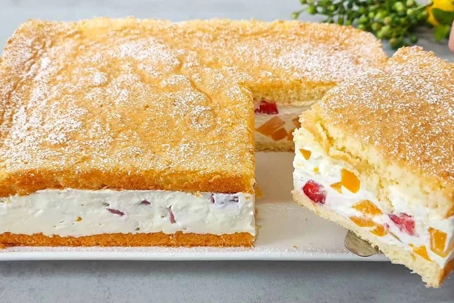 Bolo de Frutas Geladinho