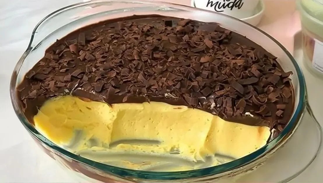 Mousse trufado de maracujá com chocolate